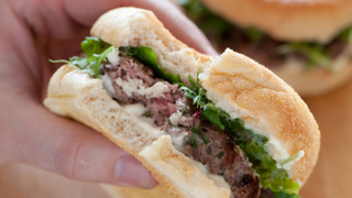 I’ll concede, toasted English muffins make a decent burger bun